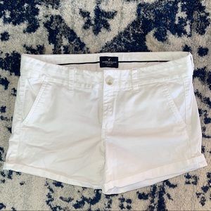 White American eagle shorts
